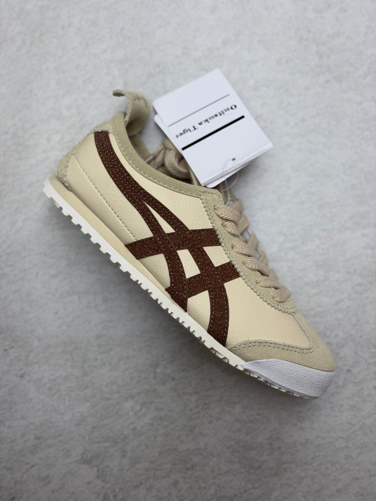 Onitsuka Tiguer Crema marrón dama
