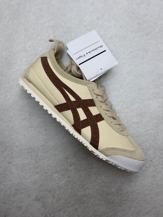 Onitsuka Tiguer Crema marrón dama