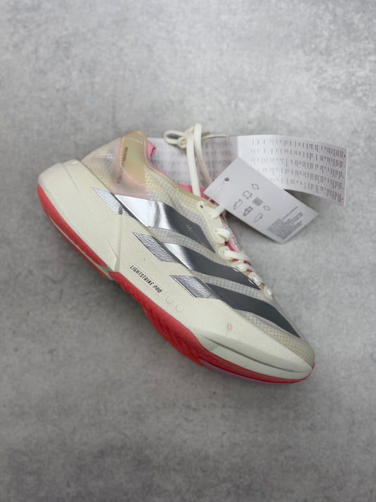 Adidas Adizero adiós pro 4 beige plata rosa dama